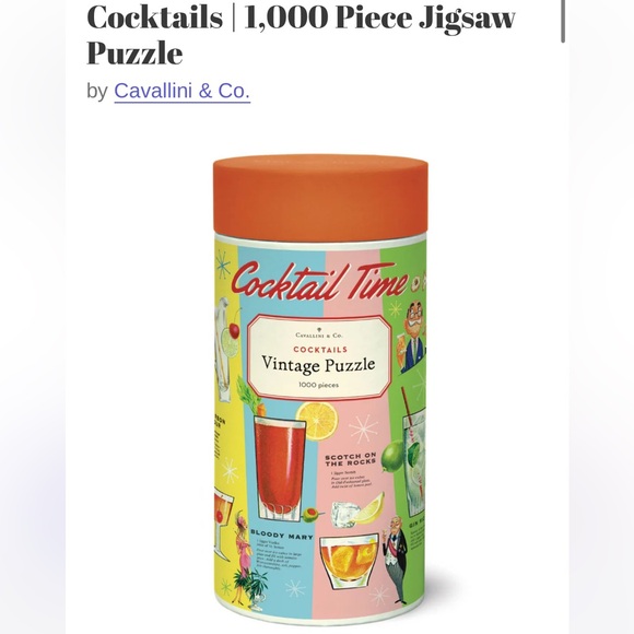 Vintage Puzzle - Cocktail Time - Picture 1 of 2